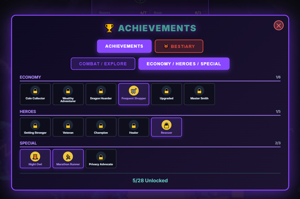 Achievements